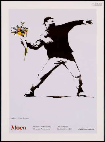 Banksy Flower Thrower 海报