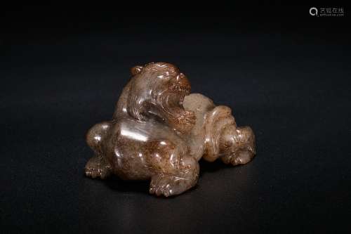 A Jade Carving of Mythical Animal