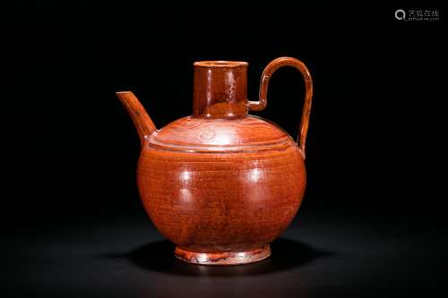 A Fine Red-Glazed Ewer