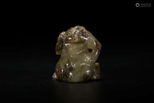 A Jade Carving of A Bear