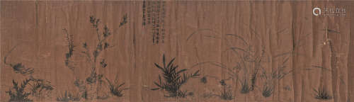 虚白（1823～1896） 兰石 镜心 水墨纸本