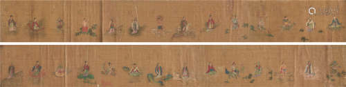 仇英（1498～1552） 二十八宿星 长卷 设色绢本