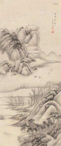 张之万（1811～1897） 山水 立轴 水墨纸本