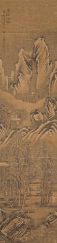 蓝瑛（1585～1664） 雪溪僊馆 立轴 设色绢本