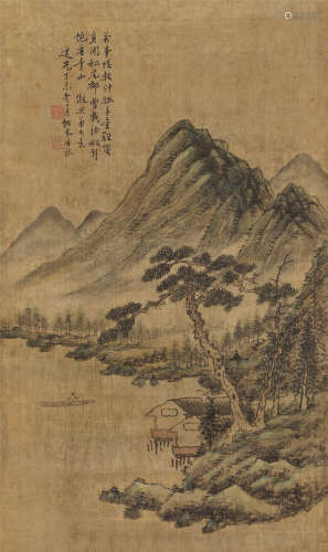汤贻汾（1778～1853） 山水 镜心 设色绢本