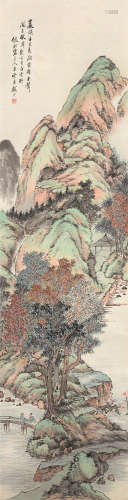 顾澐（1835～1896） 山水 立轴 设色纸本
