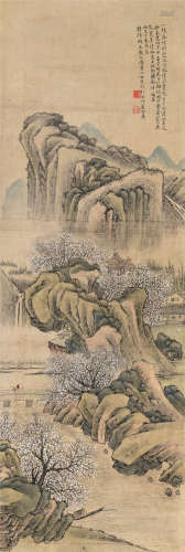 潘素心（1764～约1847） 一枝春信到孤山 立轴 设色纸本