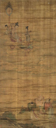 冷枚（约1669～1742） 人物 立轴 设色绢本