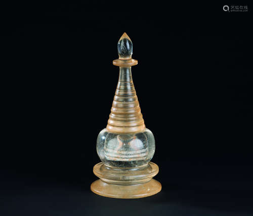 清代（1644-1911） 水晶舍利塔