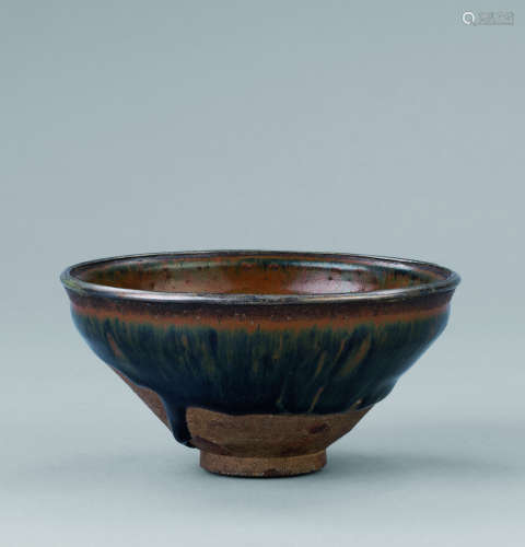 宋代（960-1279） 包银口建窑天目茶碗