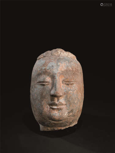 北齐（550-577） 石雕观音佛首
