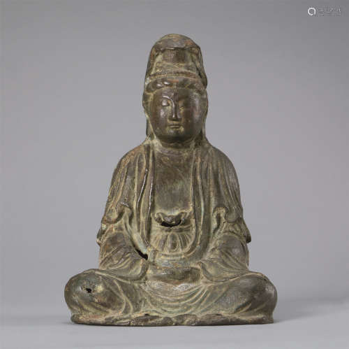 宋代（960-1279） 铜观音座像
