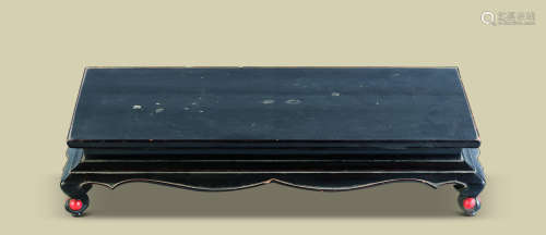 明代（1368-1644） 黑漆长方平桌