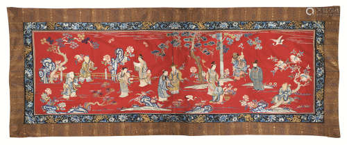 清代（1644-1911） 刺绣 八僊图