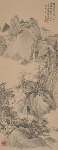 朱竹云（1898～1952） 山水 立轴 水墨纸本