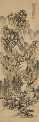 何维朴（1842～1922） 山水 立轴 设色绢本