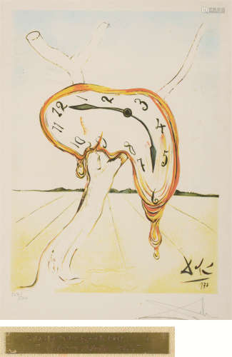 萨尔瓦多·达利（1904～1986） La Montre Molle 1977 版画