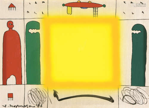 S.mofonisa 黄色的正方形 油画