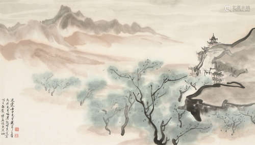 傅益瑶（b.1947） 风景 镜心 设色纸本