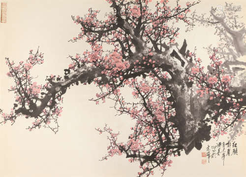 王成喜（b.1940） 红颜郁香 镜心 设色纸本