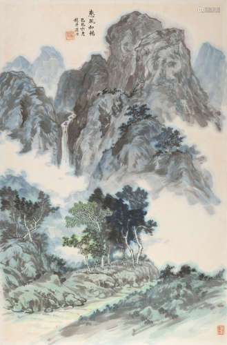 赵泮滨（b.1921） 惠风和畅 镜心 设色纸本