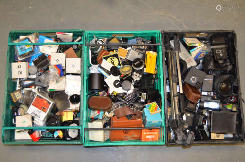 A Large Quantity of a Variety of Photographic Accessories, including Agfatronic, Cobra, Cokin,