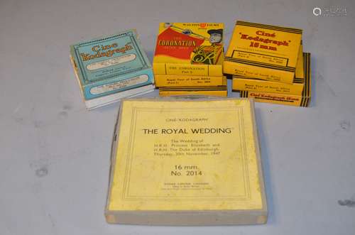 A Collection of British Royalty Silent 16mm Films, including 100ft Cine Kodagraphs of The Jubilee