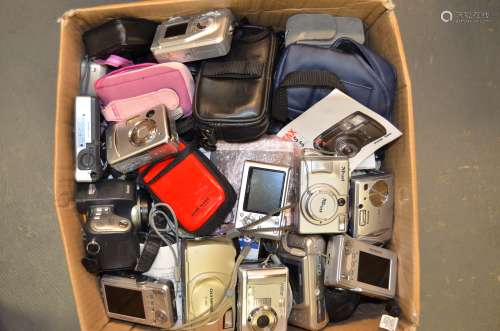 A Large Quantity of Digital Compact Cameras, including Canon, Fujifilm, Kodak, Konica, Olympus,