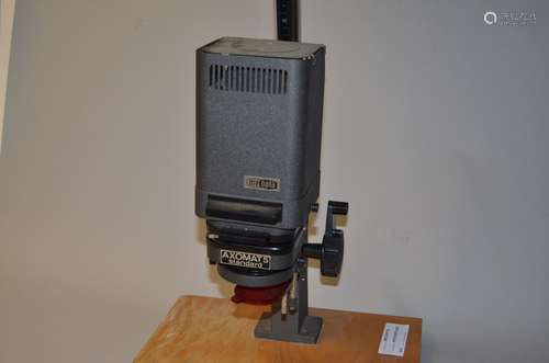 A Meopta Axomat 5 Standard Enlarger, serial no 923172, max rating 100W lamp with a Meopta Belar 50mm