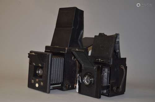 A Thornton-Pickard Junior Special Ruby Reflex Plate Camera, with Carl Zeiss London Tessar 15 cm f/