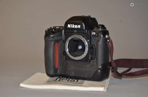 A Nikon F5 SLR Camera Body, serial no 3086074, condition G, untested, no body cap