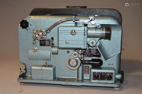 A British Thomson-Houston Model 450 16mm Sound Cine Projector, blue body, serial no 154665 R, with