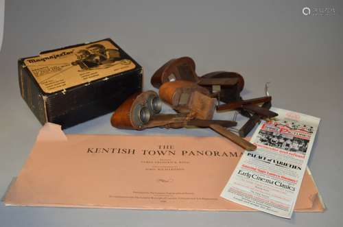 A Quantity of Stereo Viewers, together with a book on Fairground Art, an Optical Toys Auction