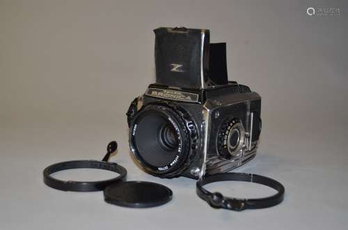 A Zenza Bronica S2A Roll Film SLR Camera, serial no CB 166630, shutter not working, body F, with
