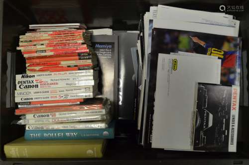 A Large Quantity of Camera Books and Brochures, including Focal Camera Way manuals, The Rollei