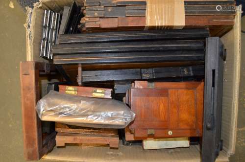 A Box of Various Film Plate Holders, assorted sizes from 6 x 9 cm to 8