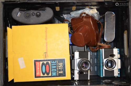 Praktica and Zenit SLR Cameras, a Praktica VLC, a Praktica Mat, a Praktica L2 body only, a Zenit EM,