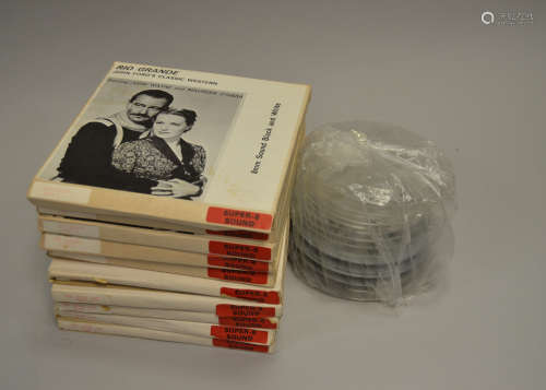 Two John Ford John Wayne Super 8 Films, two features in black & white prints with magnetic stripe