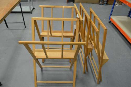 Modern Mabef Print Display Racks, Italian, beechwood (4)