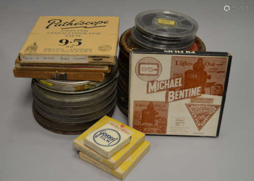 A Collection of Pathescope and Walton Silent 9.5mm Films, including Lights Out, a Michael Bentine