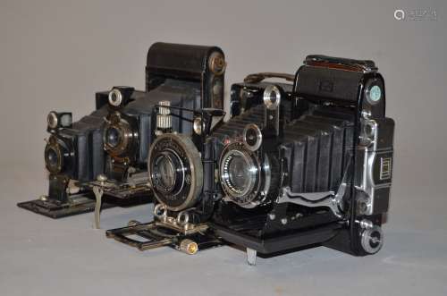 A Zeiss Ikon Super Ikonta C 531/2 and Other Folding Cameras, with Carl Zeiss Jena Tessar 10.5cm f/