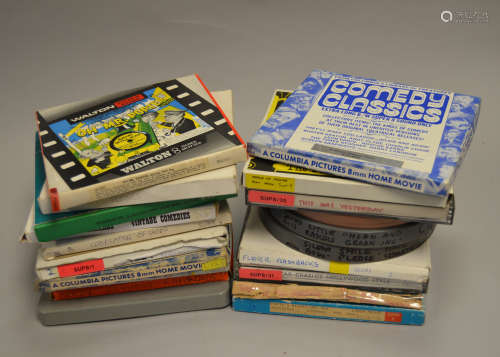 The Golden Age of Comedy and other Super & Standard 8mm Films, nineteen 8mm films on 400 ft spools