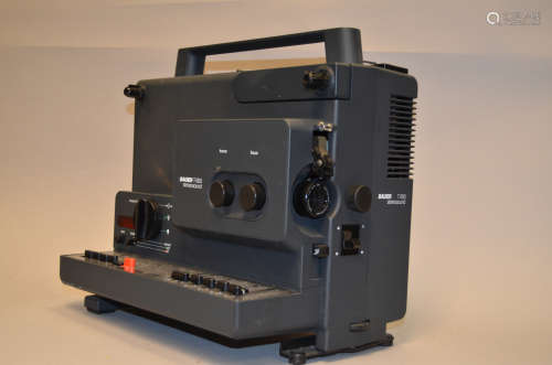 A Bauer T600 Stereosound Super 8 Sound Cine Film projector, serial no 729-14*9, 15V 150W lamp,