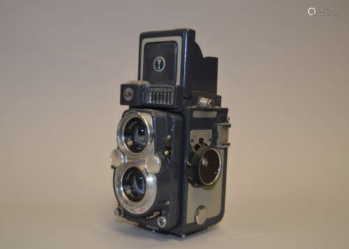 A Yashica 44 LM Roll Film TLR Camera, 4 x 4cm format on 127 roll film, Yashinon 60mm f/3.5 lenses,