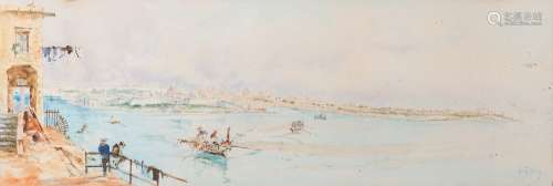 Godfrey [early 20th Century]- Views of Valletta and the Maltese Coast,:- a group of five,