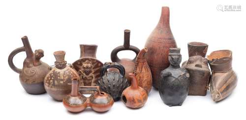 A collection of twelve Pre-Columbian and other artefacts,