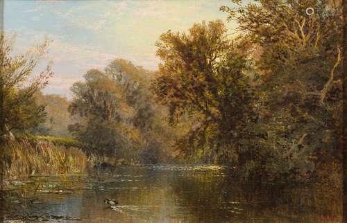 Alfred Augustus Glendenning [1840-1910]- The Thames at Donnington,