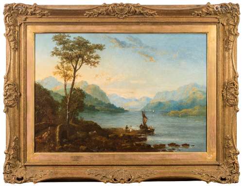 Attributed to William Vivian Tippet [1833-1910]- A highland loch scene,