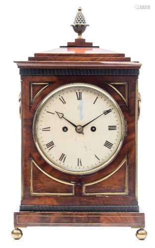 A Regency mahogany bracket clock: the eight-day duration,