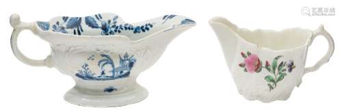 A group of 18th century English porcelain: including a Liverpool [James Pennington] blue and white